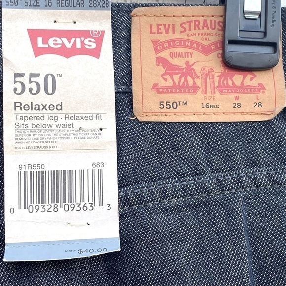 Levi’s 550 Relaxed Fit Humboldt Jeans - Picture 4 of 5